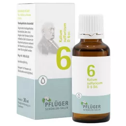 BIOCHEMIE Ploughmans 6 Kalium sulphuricum D 6 kropli, 30 ml
