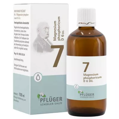 Biochemia Pflueger 7 Magnez fosforowy D 6 kropli, 100 ml Biochemia Pflueger 7 Magnez fosforowy D 6 kropli, 100 ml
