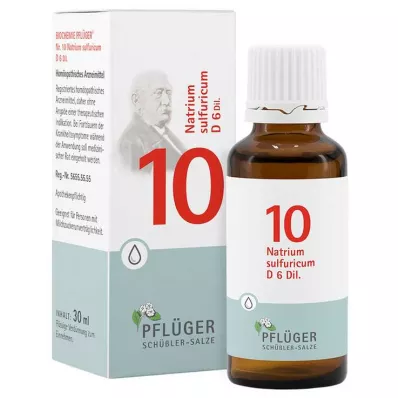 Biochemia Pflueger 10 Natrum siarki D 6 kropli, 30 ml