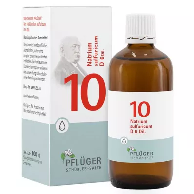 Biochemia Pflueger 10 Natrum siarki D 6 kropli, 100 ml
