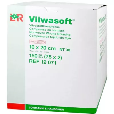VLIWASOFT Kompresy włókninowe 10x20 cm sterylne 4l, 150 szt