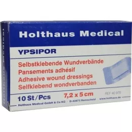 WUNDVERBAND Ypsipor sterylny 5x7,2 cm, 10 szt