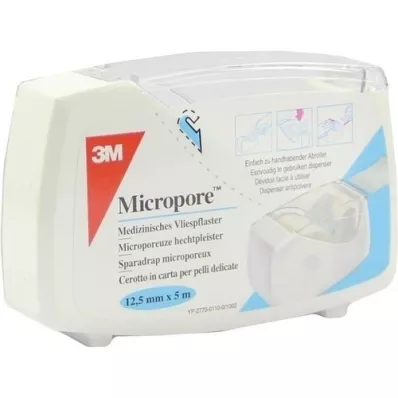 MICROPORE Tynk włókninowy 1,25 cmx5 m.Abr.1530NP-0SD, 1 szt