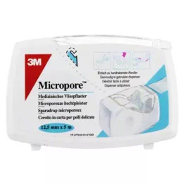 MICROPORE Tynk włókninowy 1,25 cmx5 m.Abr.1530NP-0SD, 1 szt