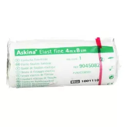 ASKINA Elast Fine bandaż 8 cmx4 m celofan, 1 szt