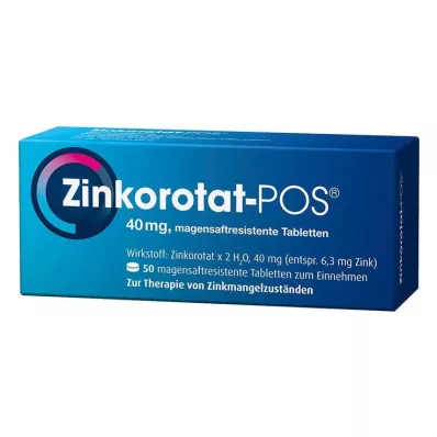 ZINKOROTAT POS tabletki powlekane dojelitowo, 50 szt ZINKOROTAT POS tabletki powlekane dojelitowo, 50 szt