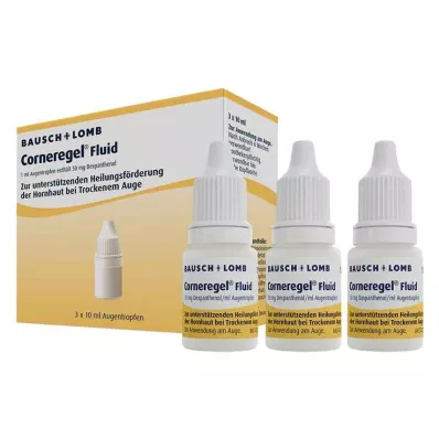 CORNEREGEL Płynne krople do oczu, 3 x 10 ml