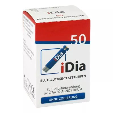 IDIA IME-DC Paski testowe do pomiaru stężenia glukozy we krwi, 50 szt