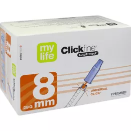 MYLIFE Igły do długopisów Clickfine AutoProtect 8 mm 29 G, 100 szt