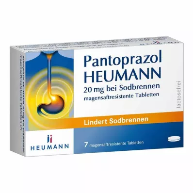 Pantoprazol HEUMANN 20 mg na zgagę, 7 szt Pantoprazol HEUMANN 20 mg na zgagę, 7 szt
