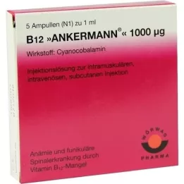 B12 ANKERMANN 1000 μg Ampułki, 5 x 1 ml