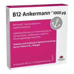 B12 ANKERMANN 1000 μg Ampułki, 5 x 1 ml