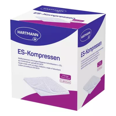 ES-KOMPRESSEN sterylne opakowanie zbiorcze 7,5x7,5 cm 12x, 5X20 szt