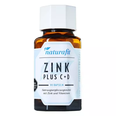 NATURAFIT Kapsułki Zinc Plus C+D, 90 kapsułek