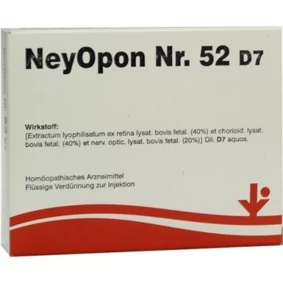 NEYOPON Nr 52 D 7 ampułek, 5 x 2 ml