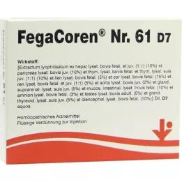 FEGACOREN Nr 61 D 7 ampułek, 5 x 2 ml