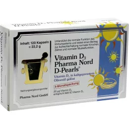 VITAMIN D3 PHARMA North 20 μg kapsułki, 120 szt