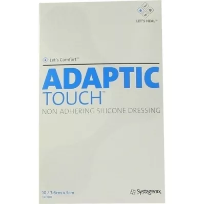 ADAPTIC Nieprzylepny opatrunek silikonowy Touch 5x7,6 cm, 10 szt