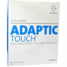 ADAPTIC Nieprzylepny opatrunek silikonowy Touch 7,6x11 cm, 10 szt