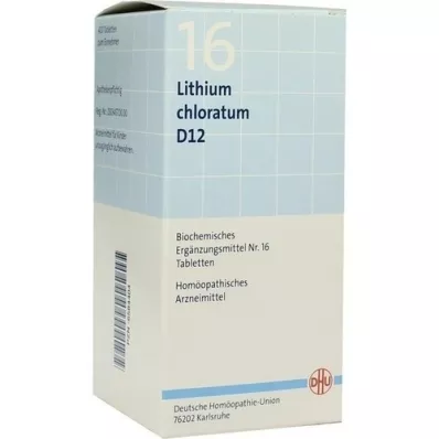 BIOCHEMIE DHU 16 Lithium chloratum D 12 tabletek, 420 szt