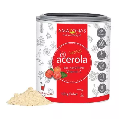 ACEROLA 100% organiczna czysta naturalna witamina C w proszku, 100 g ACEROLA 100% organiczna czysta naturalna witamina C w proszku, 100 g