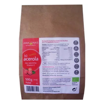 ACEROLA 100% organiczna czysta naturalna witamina C w proszku, 500 g
