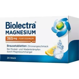 BIOLECTRA Magnesium 365 mg fortissimum lemon, 20 szt