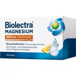 BIOLECTRA Magnesium 365 mg fortissimum lemon, 40 szt
