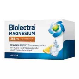 BIOLECTRA Magnesium 365 mg fortissimum lemon, 40 szt