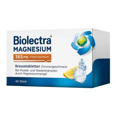 BIOLECTRA Magnesium 365 mg fortissimum lemon, 40 szt