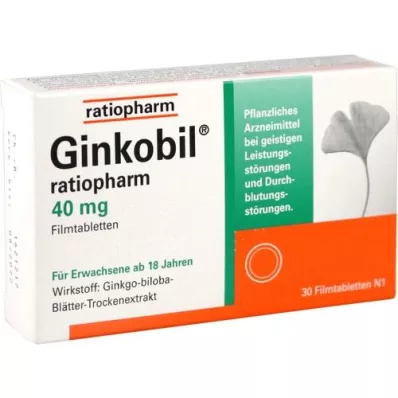 GINKOBIL-ratiopharm 40 mg tabletki powlekane, 30 szt
