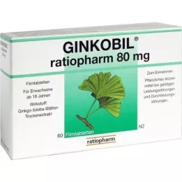 GINKOBIL-ratiopharm 80 mg tabletki powlekane, 60 szt