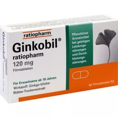 GINKOBIL-ratiopharm 120 mg tabletki powlekane, 60 szt