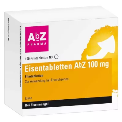 EISENTABLETTEN AbZ 100 mg tabletki powlekane, 100 szt