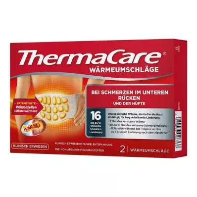 THERMACARE Okłady na plecy S-XL do łagodzenia bólu, 2 szt