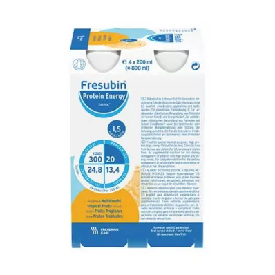 Fresubin Proteinowy napój energetyczny Multifruit Tr.Fl., 4X200 ml Fresubin Proteinowy napój energetyczny Multifruit Tr.Fl., 4X200 ml