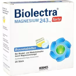 BIOLECTRA Magnez 243 mg forte Lemon Br. tbl, 20 szt