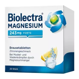 BIOLECTRA Magnez 243 mg forte Lemon Br. tbl, 20 szt