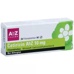 CETIRIZIN AbZ 10 mg tabletki powlekane, 20 szt