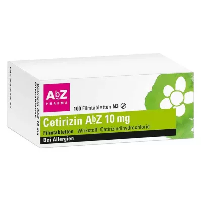 CETIRIZIN AbZ 10 mg tabletki powlekane, 100 szt CETIRIZIN AbZ 10 mg tabletki powlekane, 100 szt