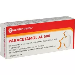 PARACETAMOL AL 500 tabletek, 20 szt