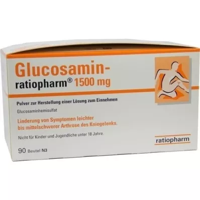 GLUCOSAMIN-RATIOPHARM 1500 mg Plv.z.H.e.L.z.Einn., 90 szt
