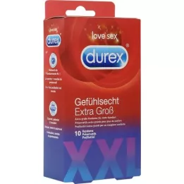 DUREX Bardzo duże prezerwatywy Sensitive, 10 szt