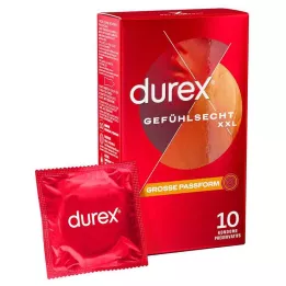 DUREX Bardzo duże prezerwatywy Sensitive, 10 szt