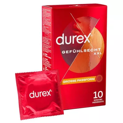 DUREX Bardzo duże prezerwatywy Sensitive, 10 szt DUREX Bardzo duże prezerwatywy Sensitive, 10 szt