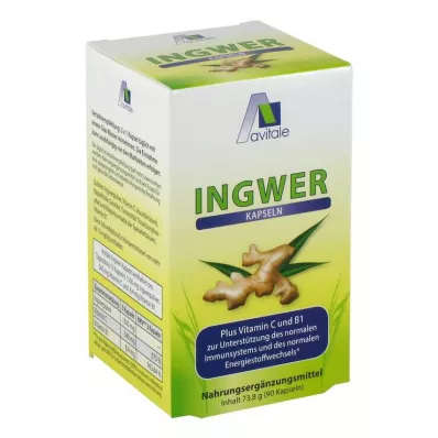 INGWER Kapsułki 500 mg+witamina B1+C, 90 szt