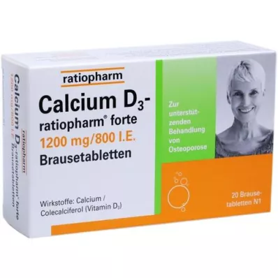 CALCIUM Tabletki musujące D3-ratiopharm forte, 20 szt