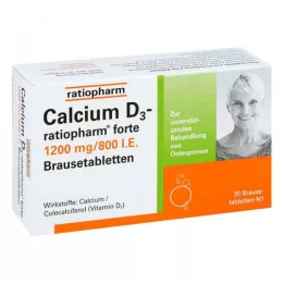 CALCIUM Tabletki musujące D3-ratiopharm forte, 20 szt