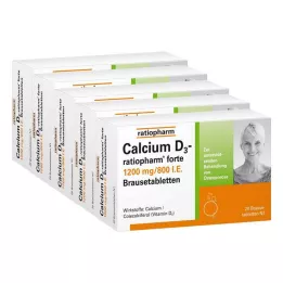 CALCIUM Tabletki musujące D3-ratiopharm forte, 100 szt