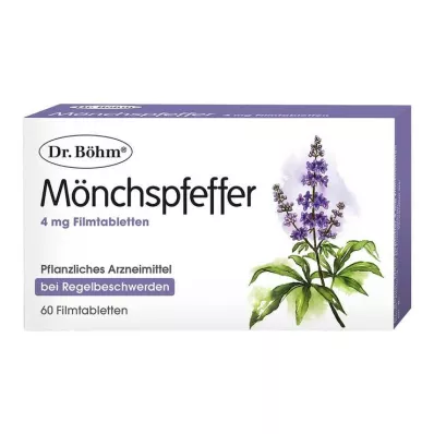 DR.BÖHM Pieprz mnicha 4 mg tabletki powlekane, 60 kapsułek DR.BÖHM Pieprz mnicha 4 mg tabletki powlekane, 60 kapsułek